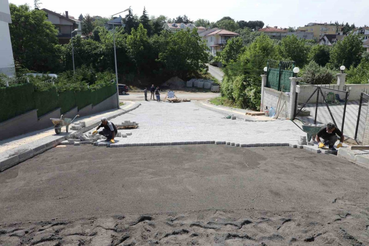 Mudanya Belediyesi’nden parke çalışması