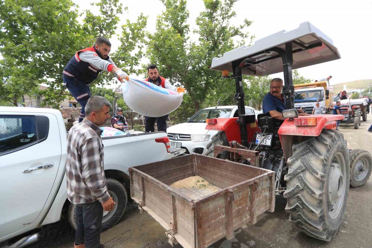Pamukkale Belediyesinden Goncalılı afetzedelere destek