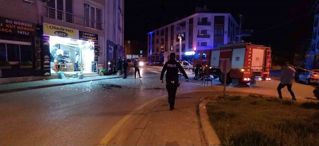 Bolu’da gaz sıkışması sonucunda tüp bomba gibi patladı