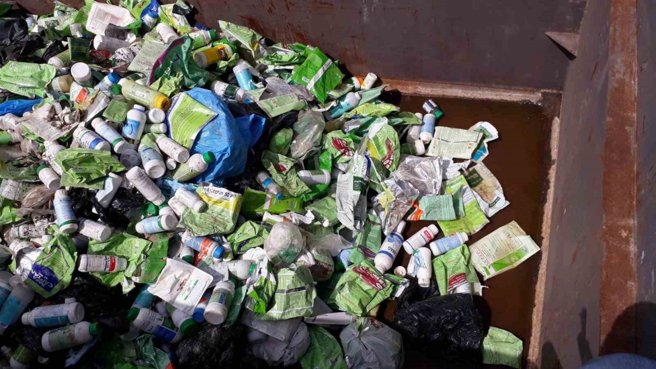 Çanakkale’de 23 bin kilogram boş zirai ilaç ambalaj atığı bertaraf edildi
