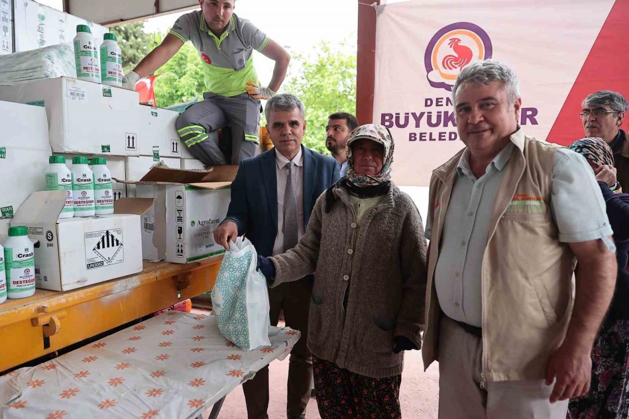 Üreticinin dolu zararı Denizli Büyükşehir desteğiyle önlenecek