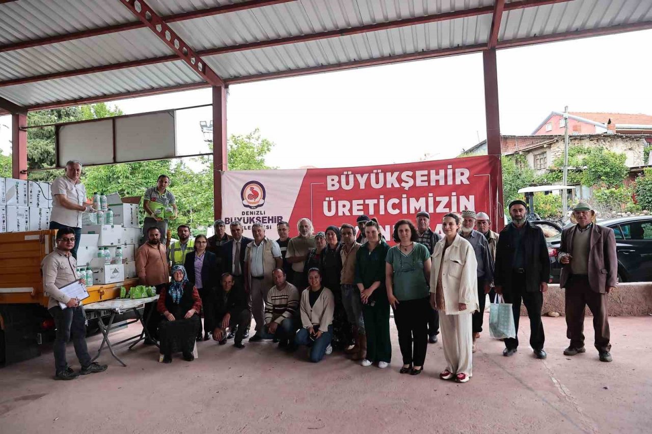 Üreticinin dolu zararı Denizli Büyükşehir desteğiyle önlenecek