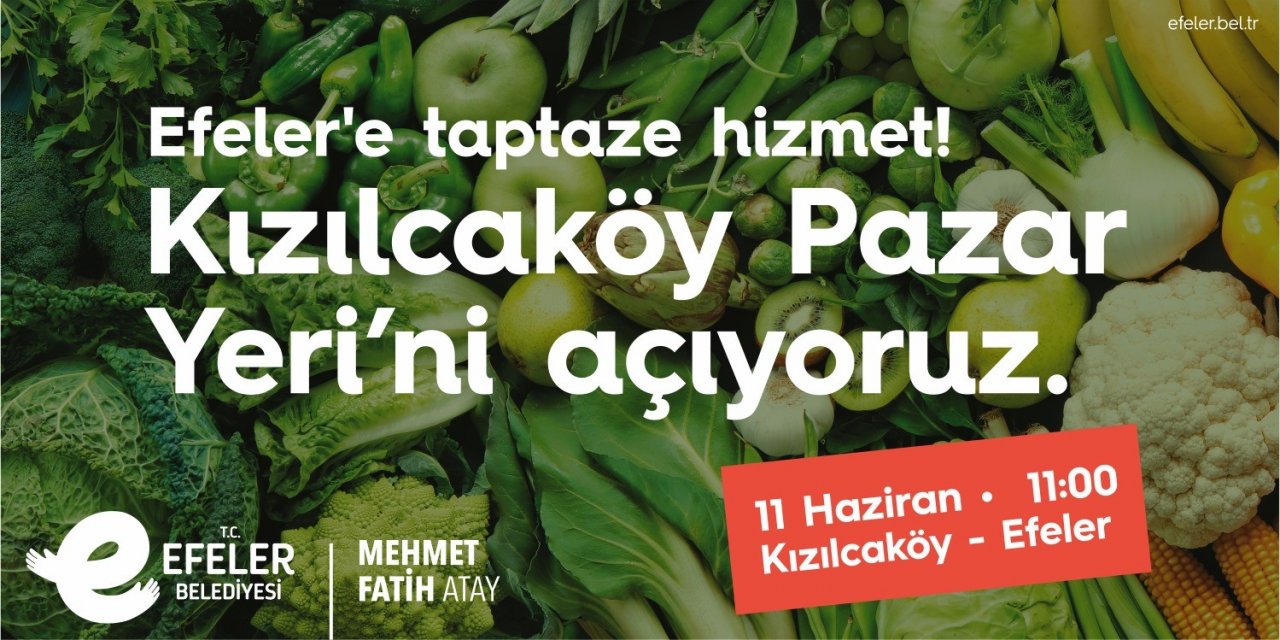 Kızılcaköy Mahallesi pazarına kavuşuyor