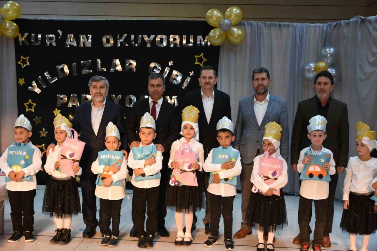 Kur’an kursu öğrencilerinin taç giyme ve yılsonu mezuniyet töreni yapıldı