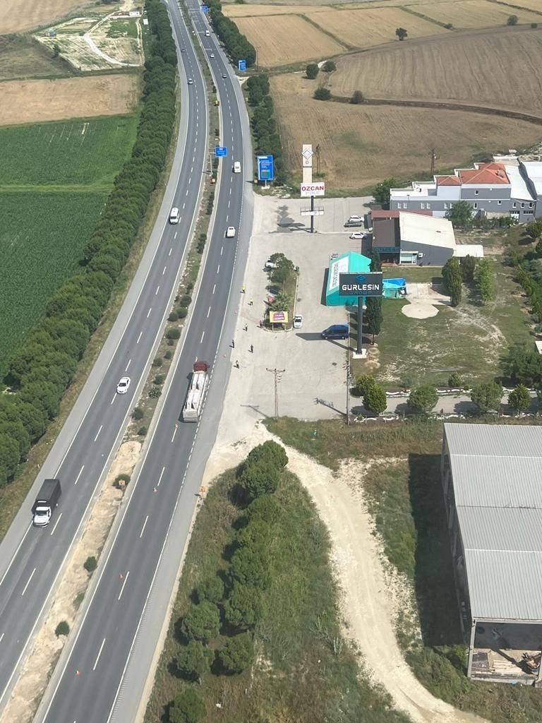 Havadan trafik denetiminde 345 araç kontrol edildi