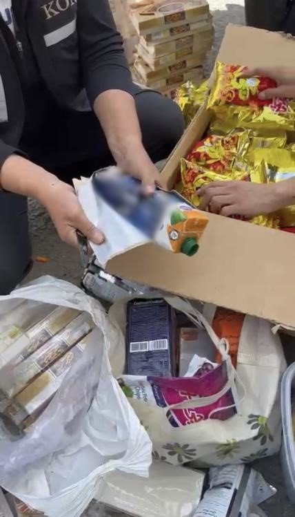 İran uyruklu 5 şahsın üzerinde kaçak sigara ele geçirildi