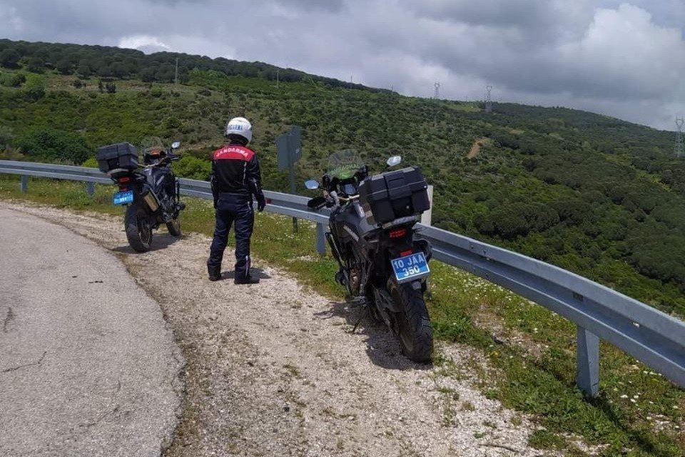 Motosikletli Jandarma timleri Kapıdağ’da görev başında