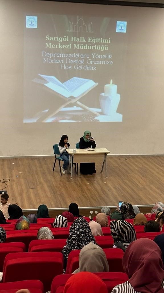 Sarıgöl’de depremzedeler için manevi destek gecesi