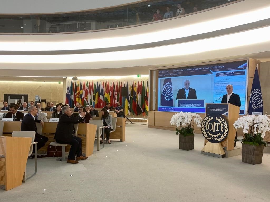 TÜRK-İŞ Genel Başkanı Atalay, Uluslararası Çalışma Örgütünün 111. ILO Konferansı’nda konuştu