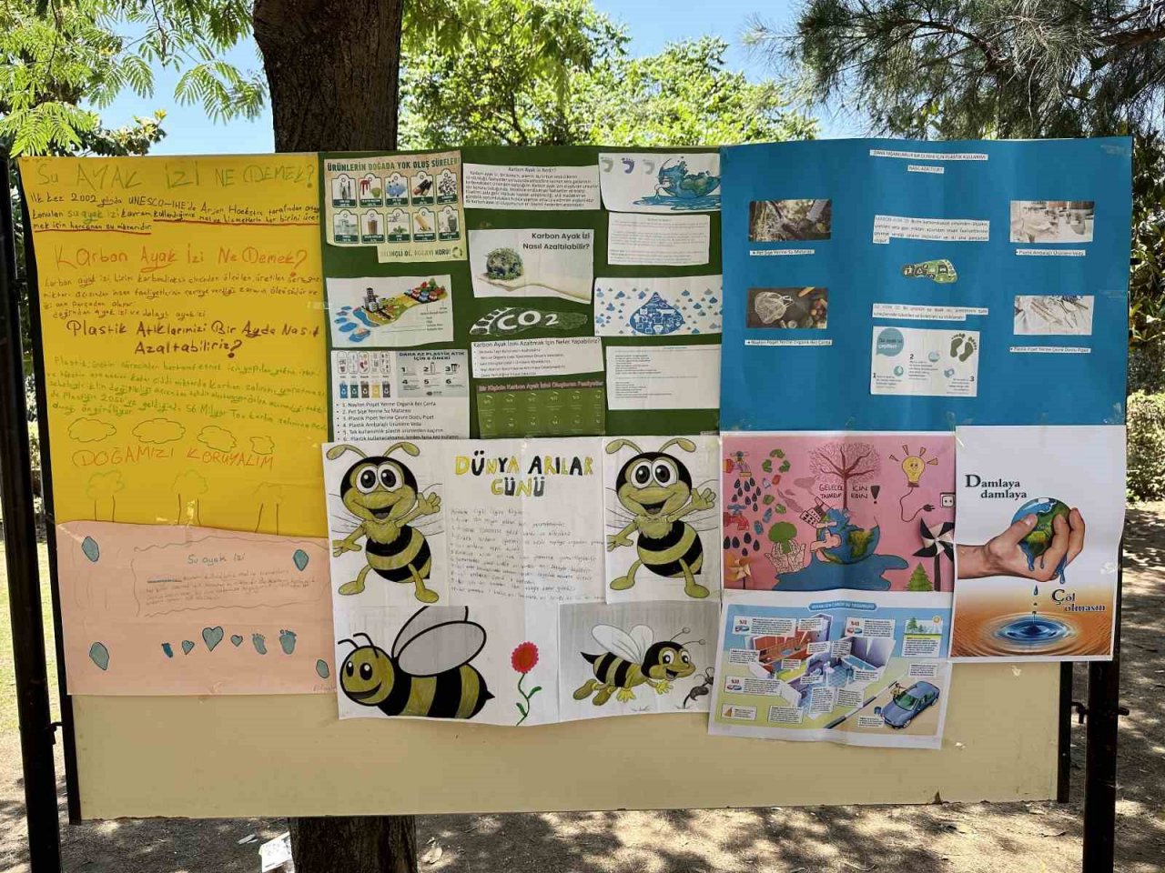 Aydınlı minikler arkadaşlarını çevre konusunda bilgilendirdi