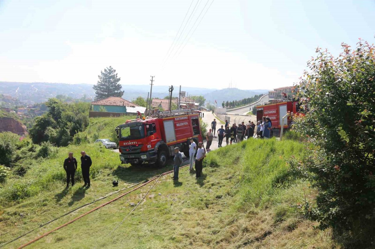 Bağ evinde korkutan yangın