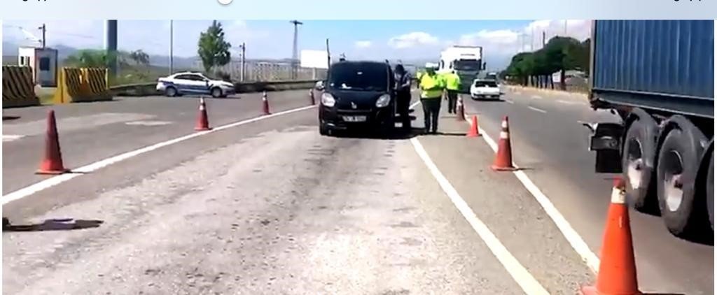 Kayseri polisinden dron destekli trafik denetimi