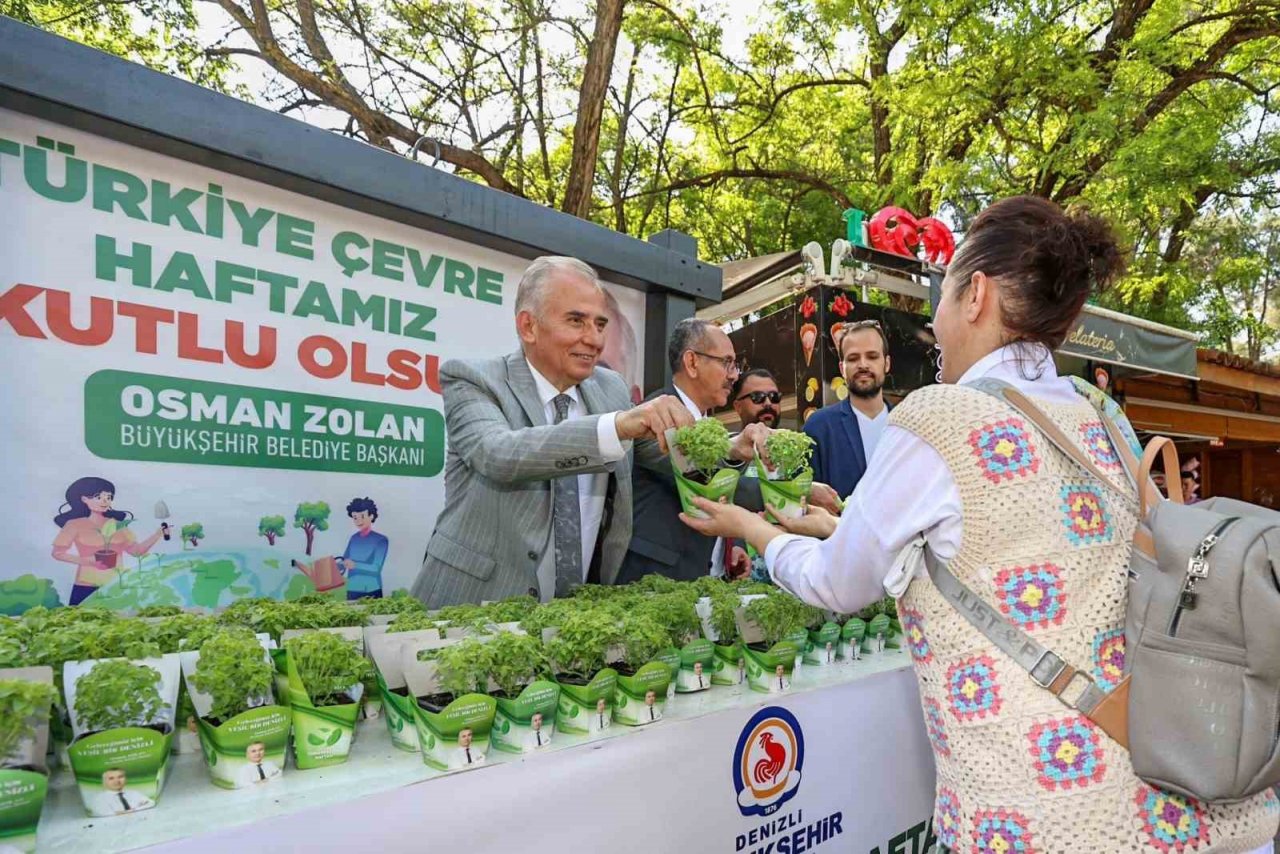 Denizli’de Çevre Haftası’nda çocukları unutulmadı