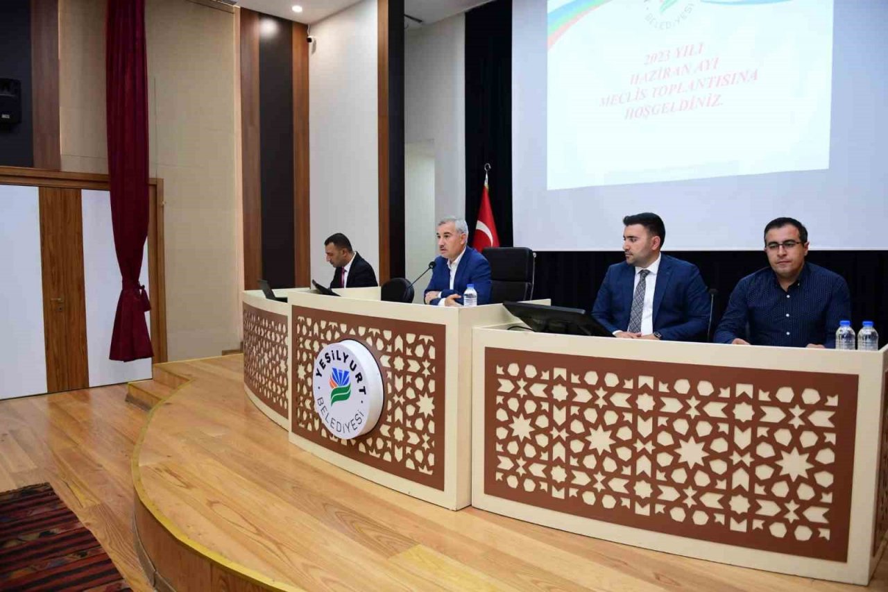 Yeşilyurt Belediye Meclisi Haziran ayı toplantısı yapıldı