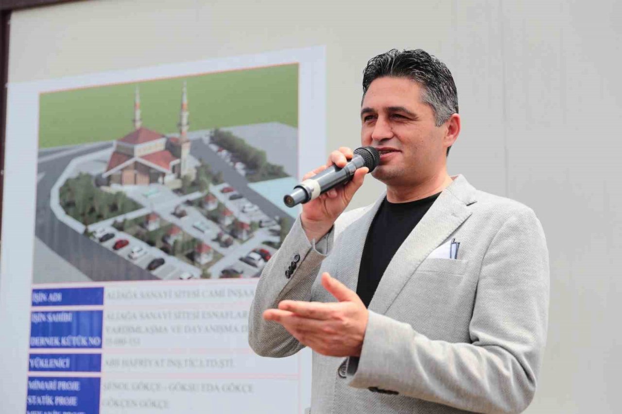 Aliağa Sanayi Sitesi Cami Projesi’nin temel atma töreni gerçekleştirildi