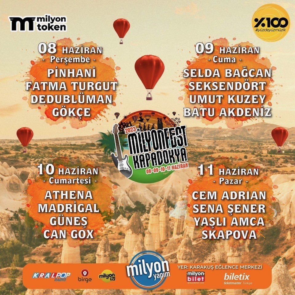 Milyonfest Kapadokya başladı