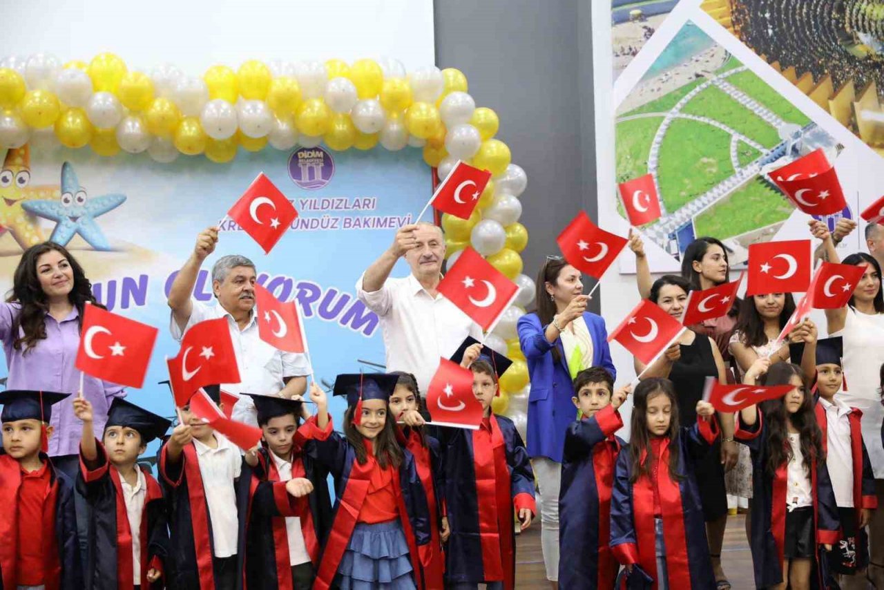 Didim Belediyesi kreşinde mezuniyet heyecanı yaşandı