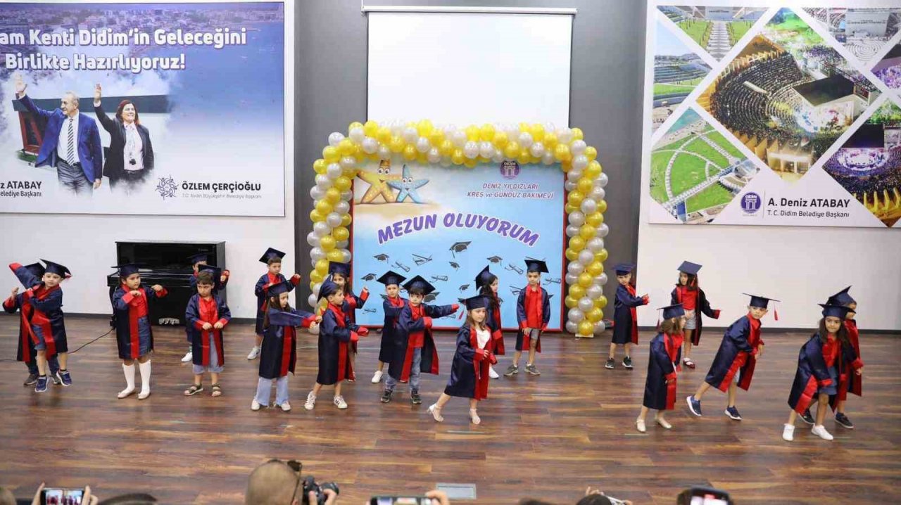 Didim Belediyesi kreşinde mezuniyet heyecanı yaşandı