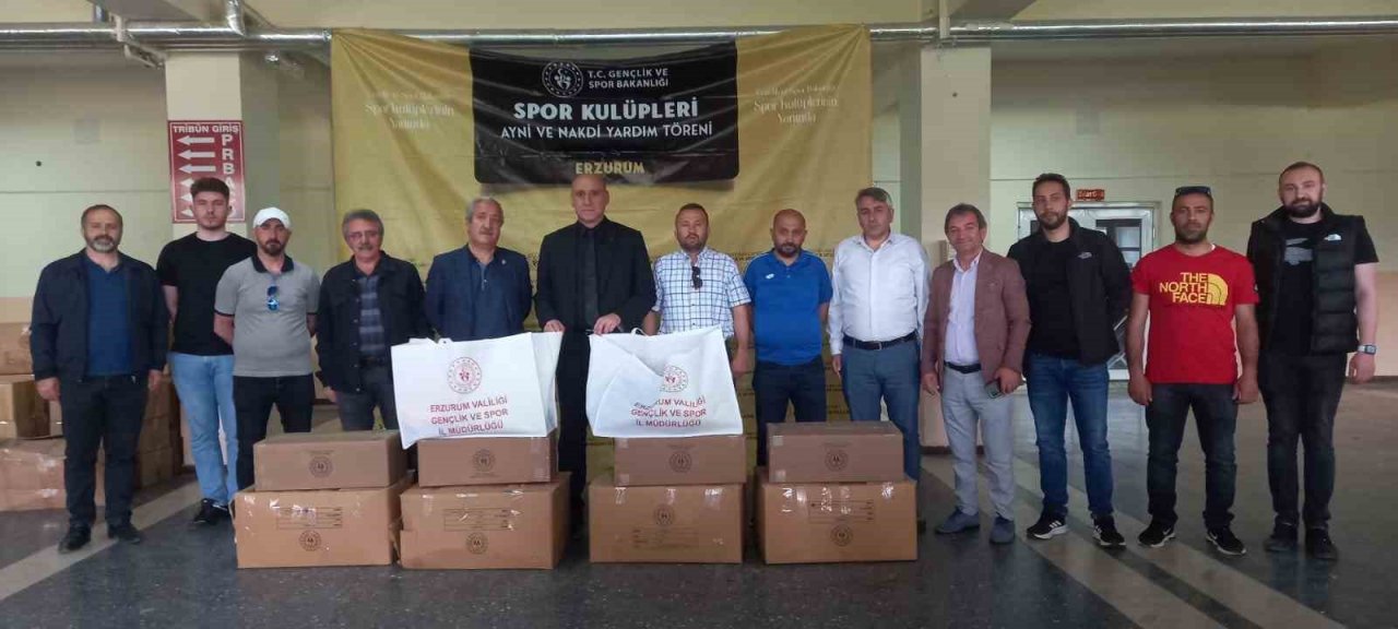 Amatör sporculara malzeme desteği