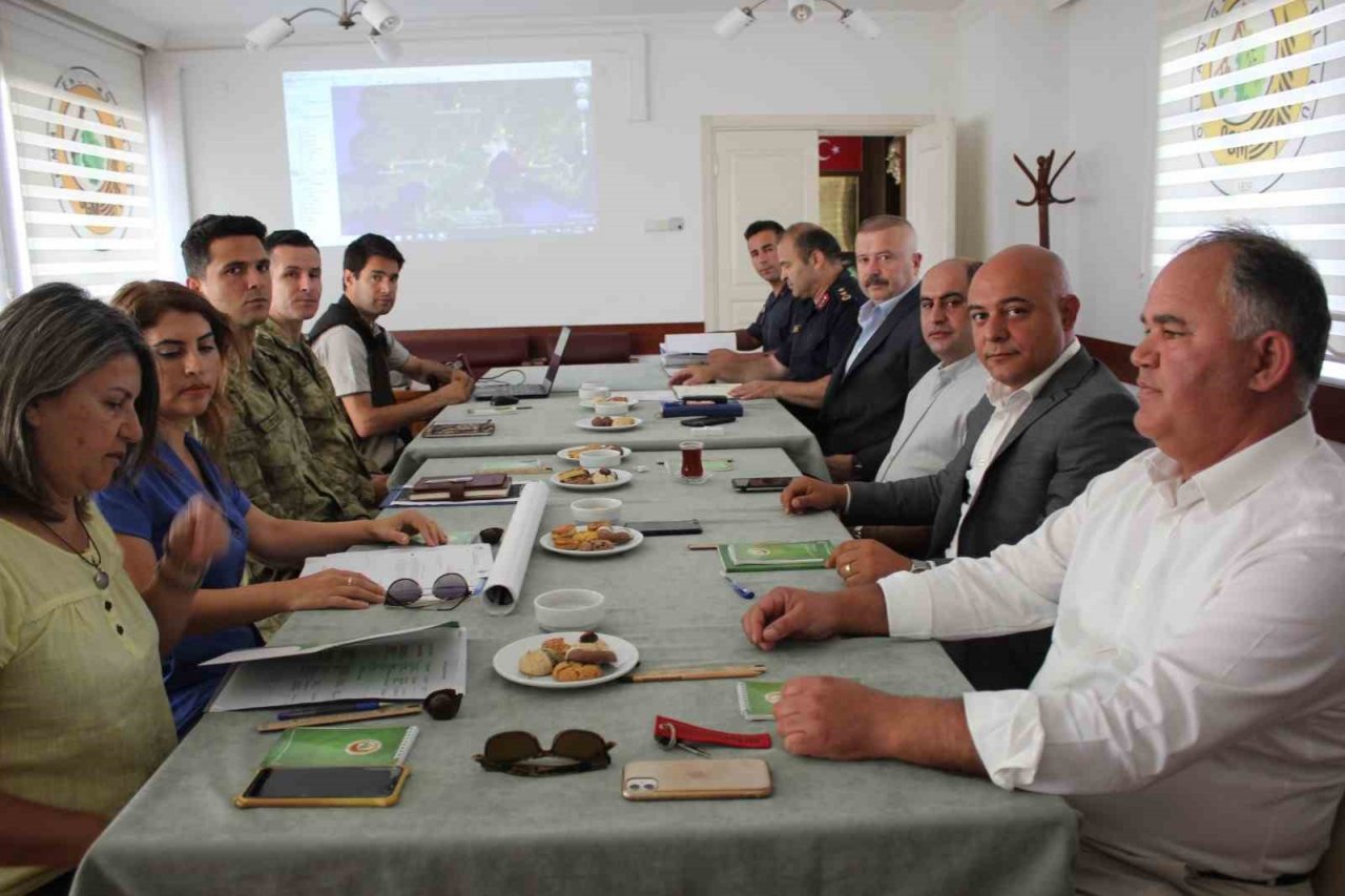 Marmaris’te yangınla mücadele komisyon toplantısı yapıldı