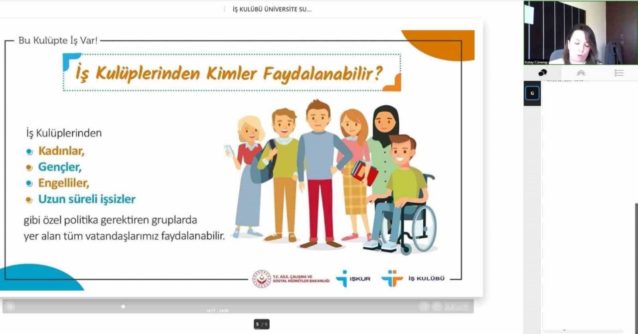 NEVÜ’lü öğrenciler online "İş Kulübü" eğitimine katıldı