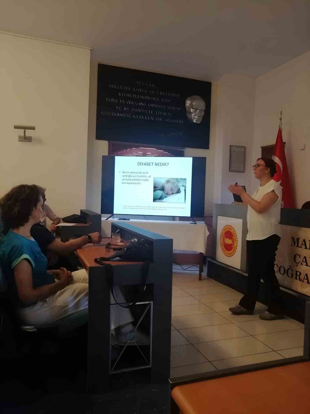 Muğla’da okulda diyabet eğitimi verildi