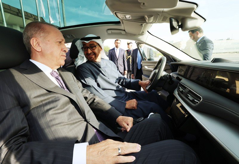 Cumhurbaşkanı Erdoğan, BAE Devlet Başkanı Al Nahyan ile bir araya geldi
