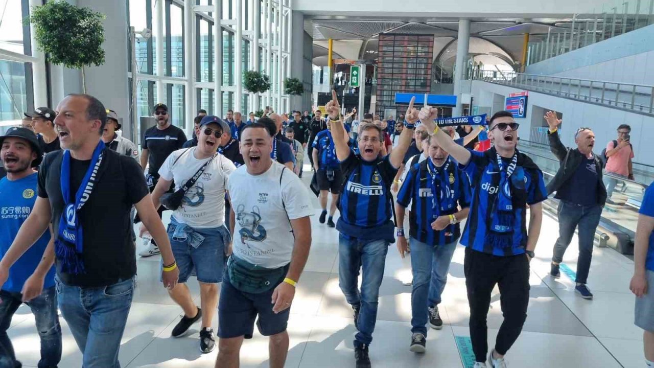 İstanbul Havalimanı’nda Şampiyonlar Ligi yoğunluğu: Yüzlerce taraftar final için İstanbul’da