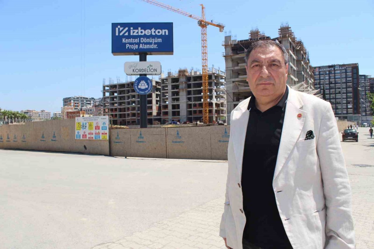 İzmir Büyükşehir Belediyesinin inşaatına eksik demir ve hatalı beton mührü
