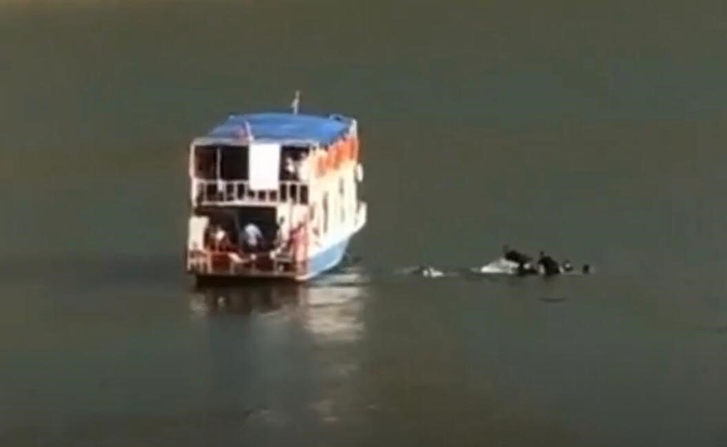 Siirt’te sandal alabora oldu, 8 kişi ölümden döndü