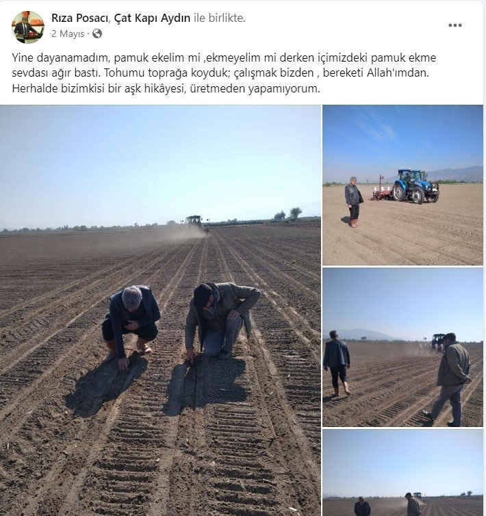 Posacı çok sevdiği tarlalardan kopamıyor