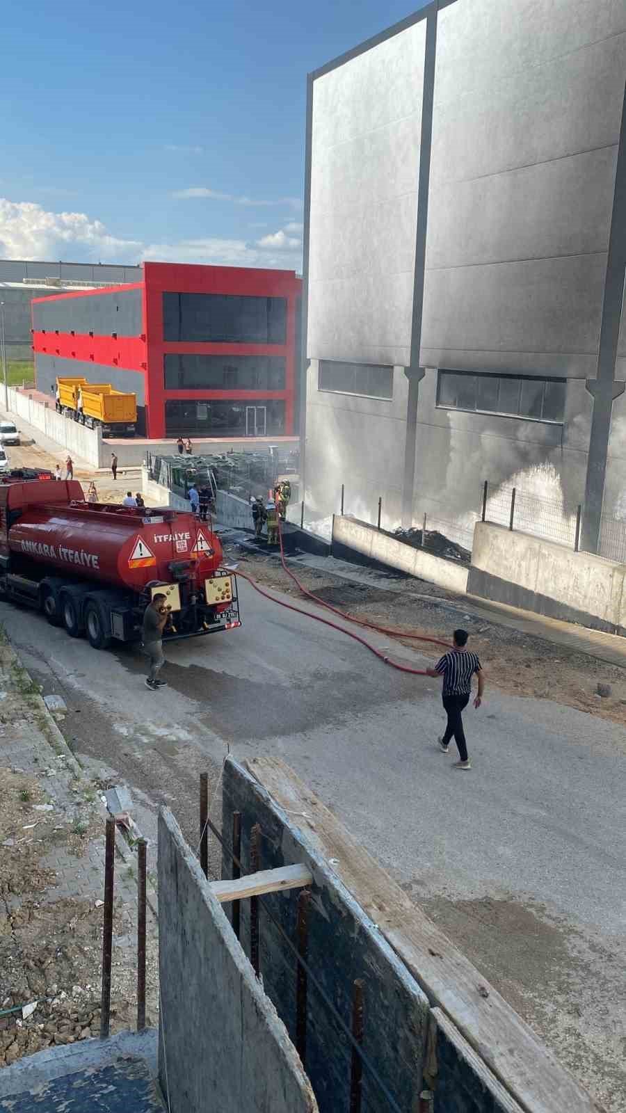 Başkentte korkutan yangın