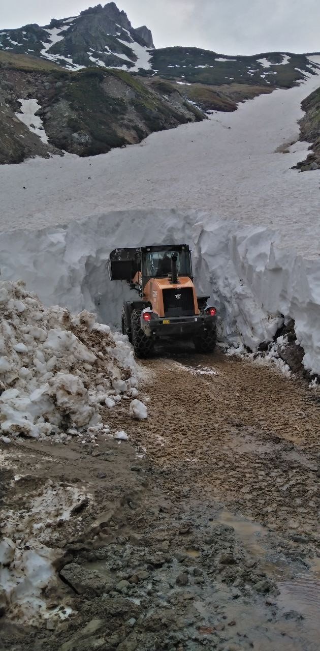Artvin’de yayla yolları kar tüneli kazılarak ulaşıma açıldı