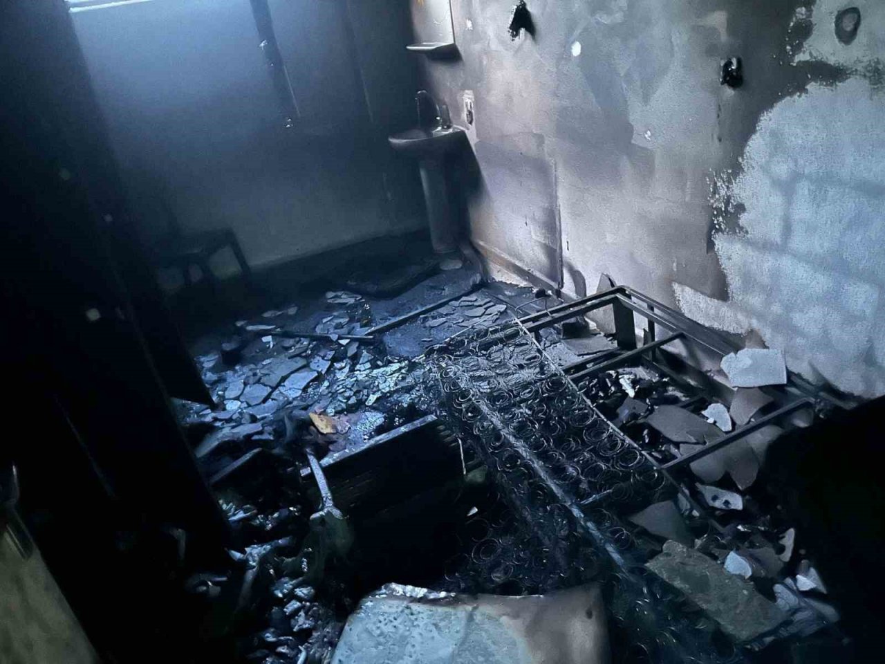 İnanlı Çeşmesi Amfi Tiyatro’da yangın