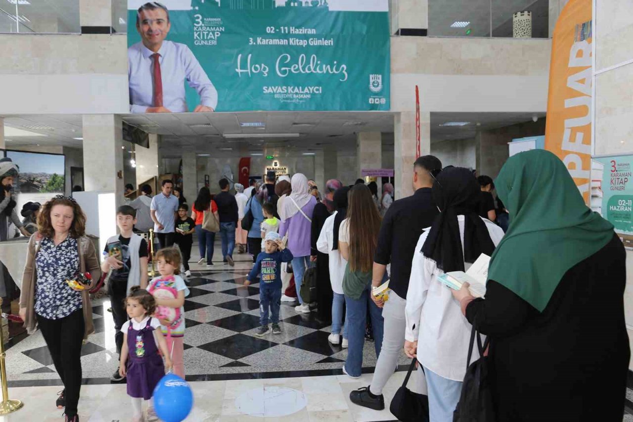 Karaman Belediyesinin düzenlediği kitap günleri sona erdi