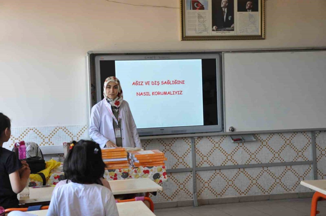 Karaman İl Sağlık Müdürlüğünden öğrencilere sağlık eğitimi
