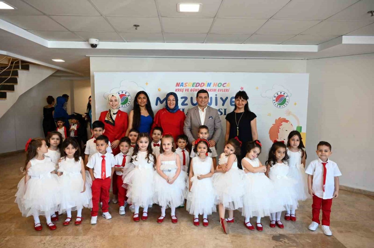 Kepez’in Nasreddin Hoca Kreşlerinde mezuniyet sevinci