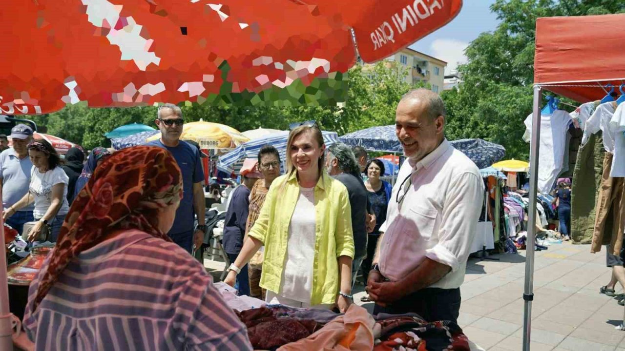 Kaymakam ve Belediye Başkanı pazarcı esnafının taleplerini dinledi