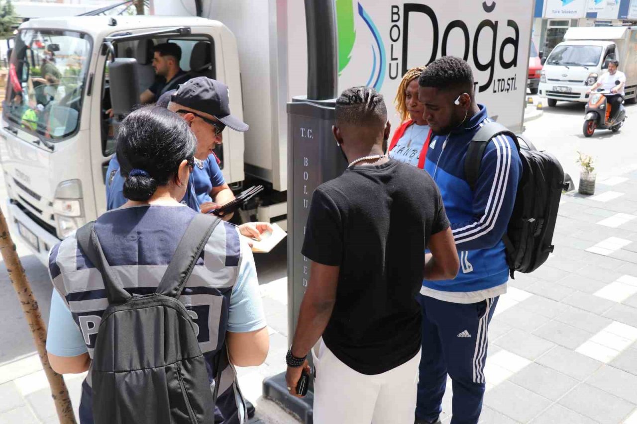 Bolu düzensiz göçmenlere yönelik uygulama yapıldı