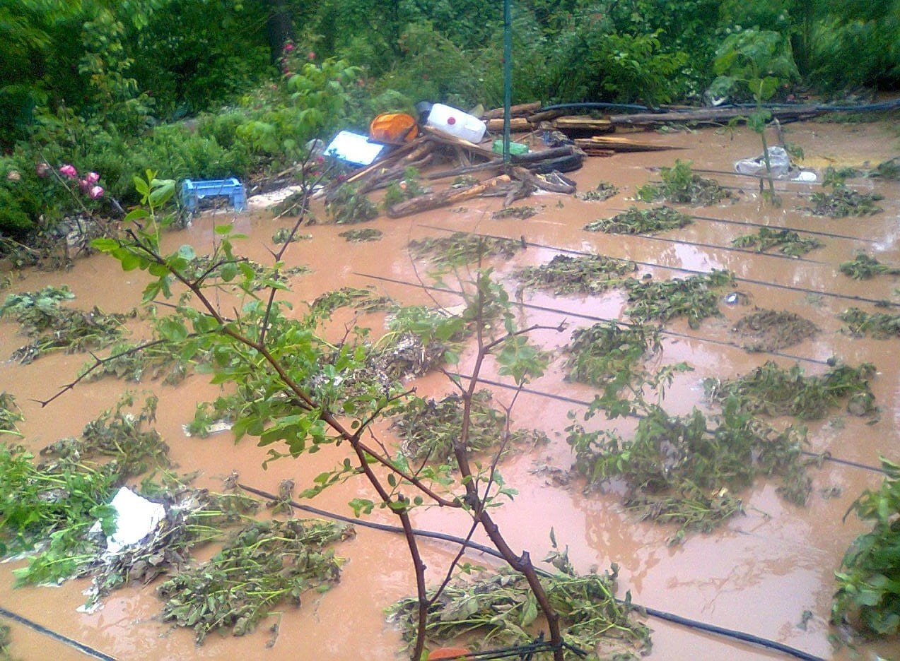 Sel Çameli’nin iki mahallesini vurdu