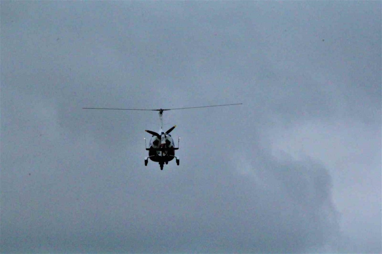 Jandarma ekiplerince ‘Cayrokopter’ destekli trafik denetimi