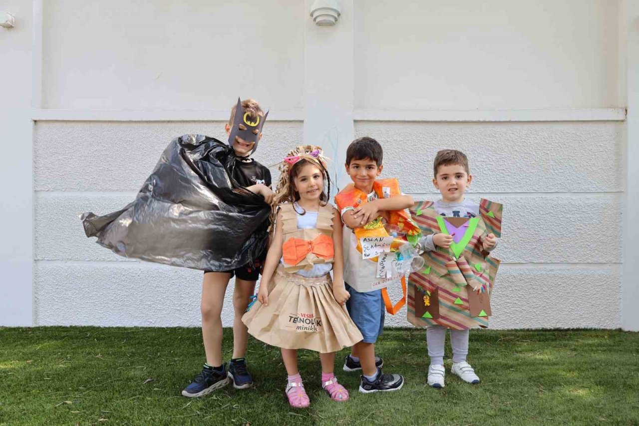 Çocuklardan ‘çevreci’ defile