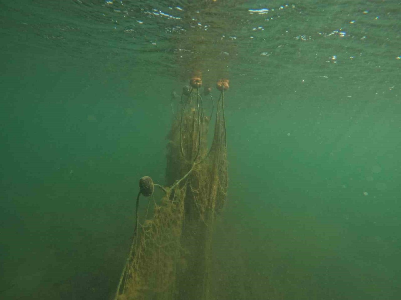 50 bin metrekare hayalet ağ denizlerden arındırıldı