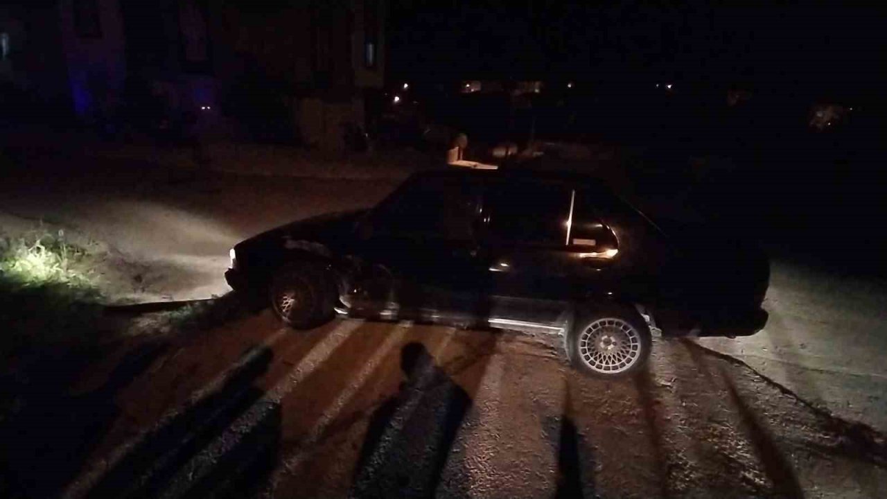 Çorum’da iki otomobil çarpıştı: 1 yaralı