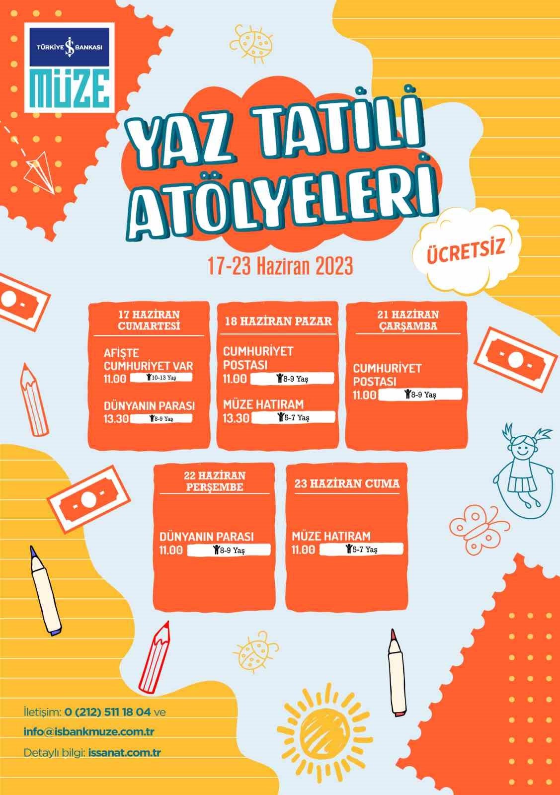 İş Sanat’tan ücretsiz yaz atölyeleri
