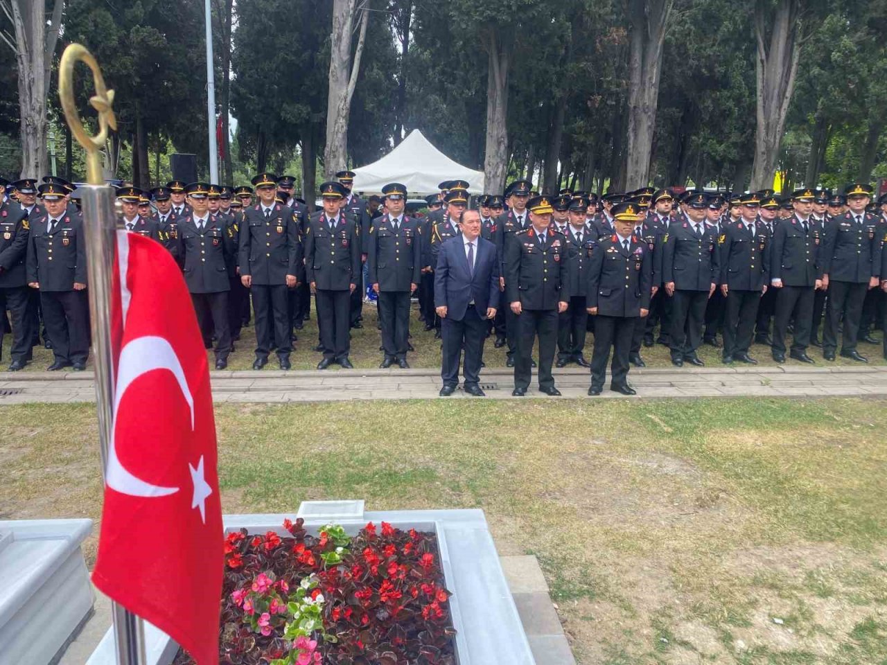 Jandarma Teşkilatının 184. kuruluş yıl dönümünde şehitler anıldı