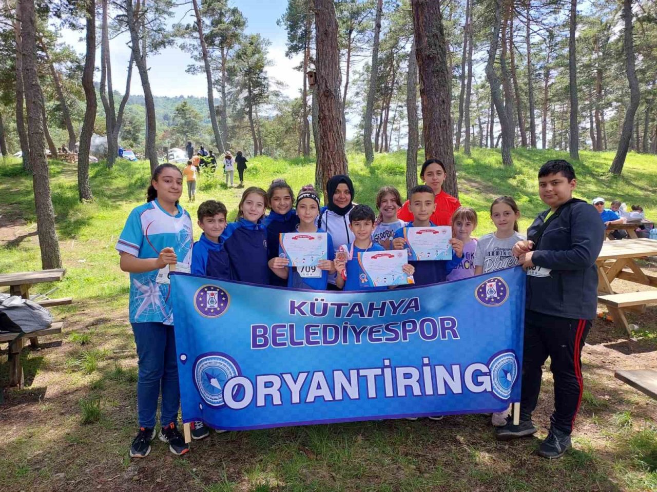 Kütahya Belediyespor Kulübü, Oryantiring Şampiyonası’nda Türkiye üçüncüsü oldu