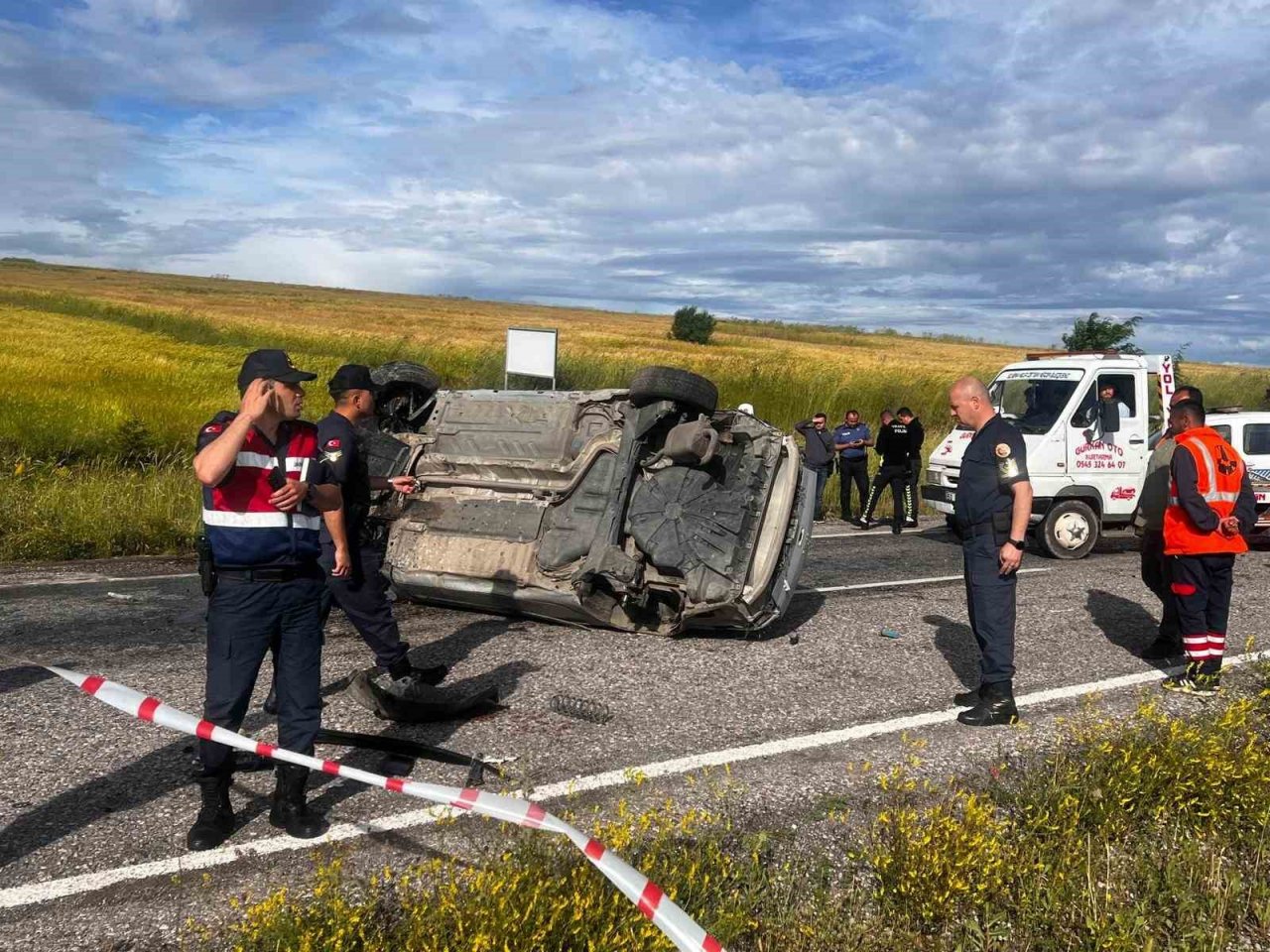 Nevşehir’de virajı alamayan otomobil takla attı: 1 ölü, 3 yaralı