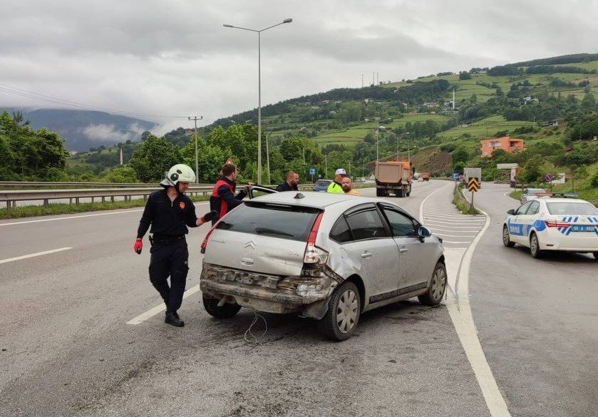 Samsun’da trafik kazası: 4 yaralı