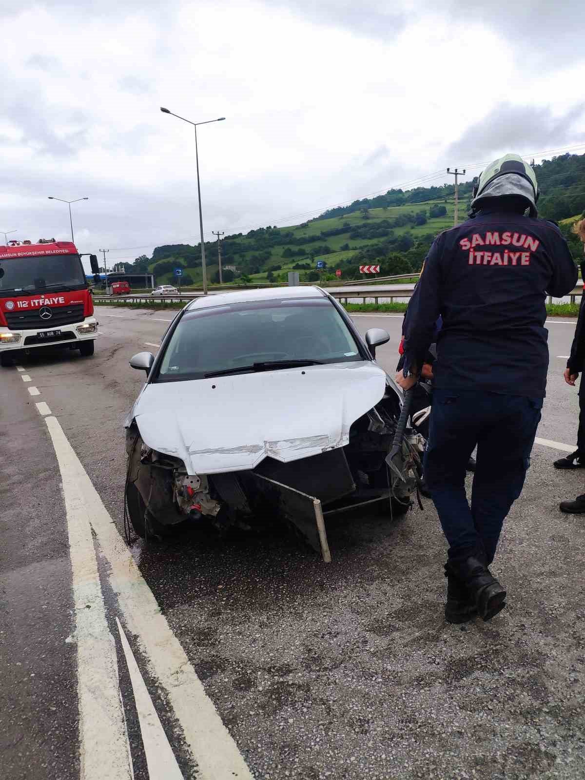 Samsun’da trafik kazası: 4 yaralı